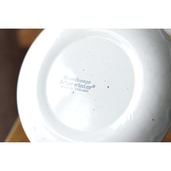 Set of 2 Midwinter Stonehenge Nasturtium Pattern Flat Cups Saucers Coffee Mugs - Picture 5 of 5